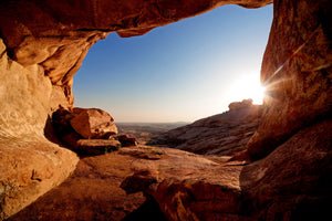 modern-3-piece-acrylic-print-sunset-in-front-of-the-cave