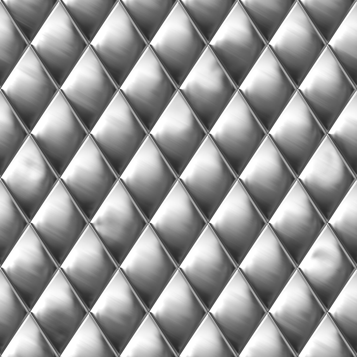 4-piece-aluminium-print-3d-lozenges-silver-grey