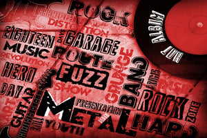 framedcanvas-print-writings-music-grunge