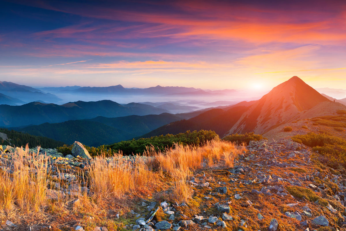 canvas-print-sunset-in-the-alps