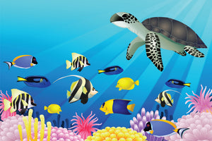3-piece-aluminium-print-childrens-underwater-world