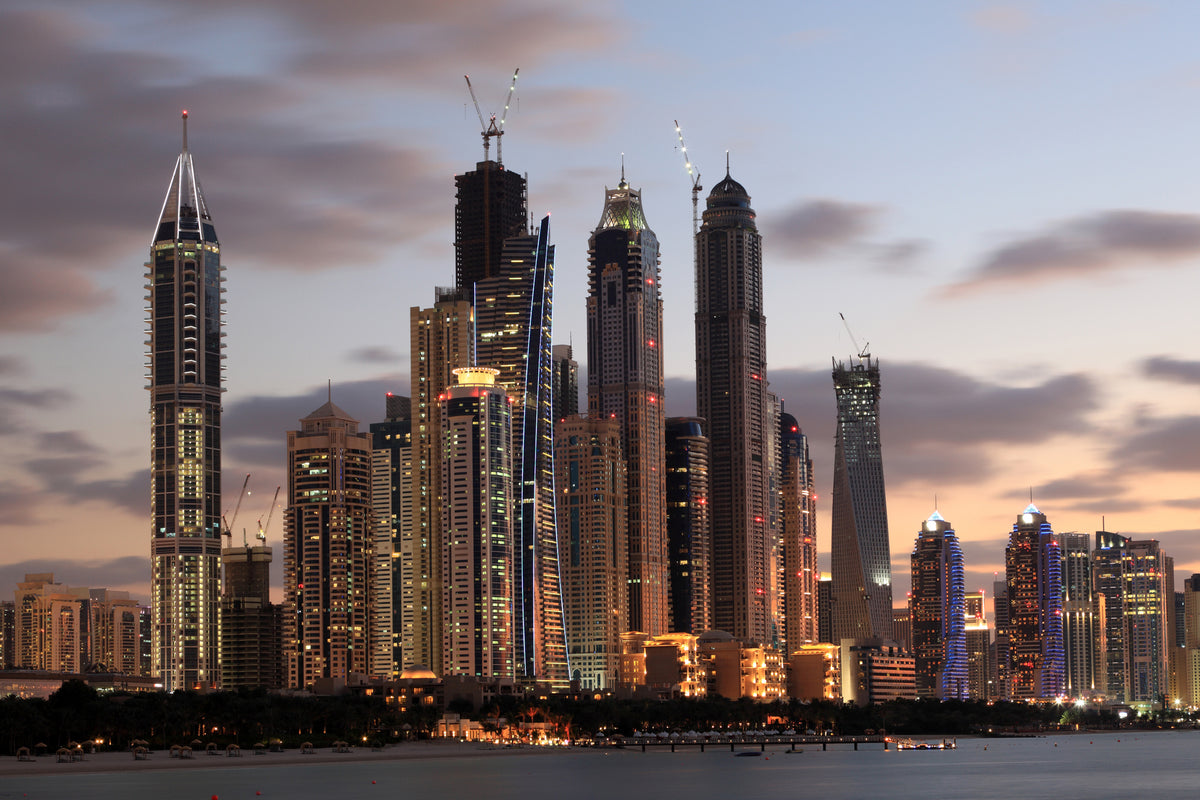 poster-print-skyline-dubai-at-sunset