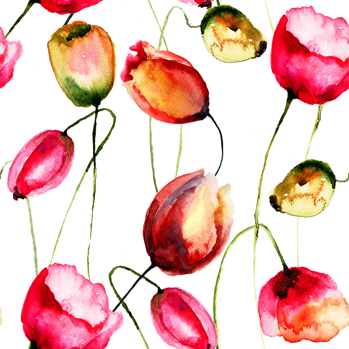 4-piece-aluminium-print-painting-the-tulips