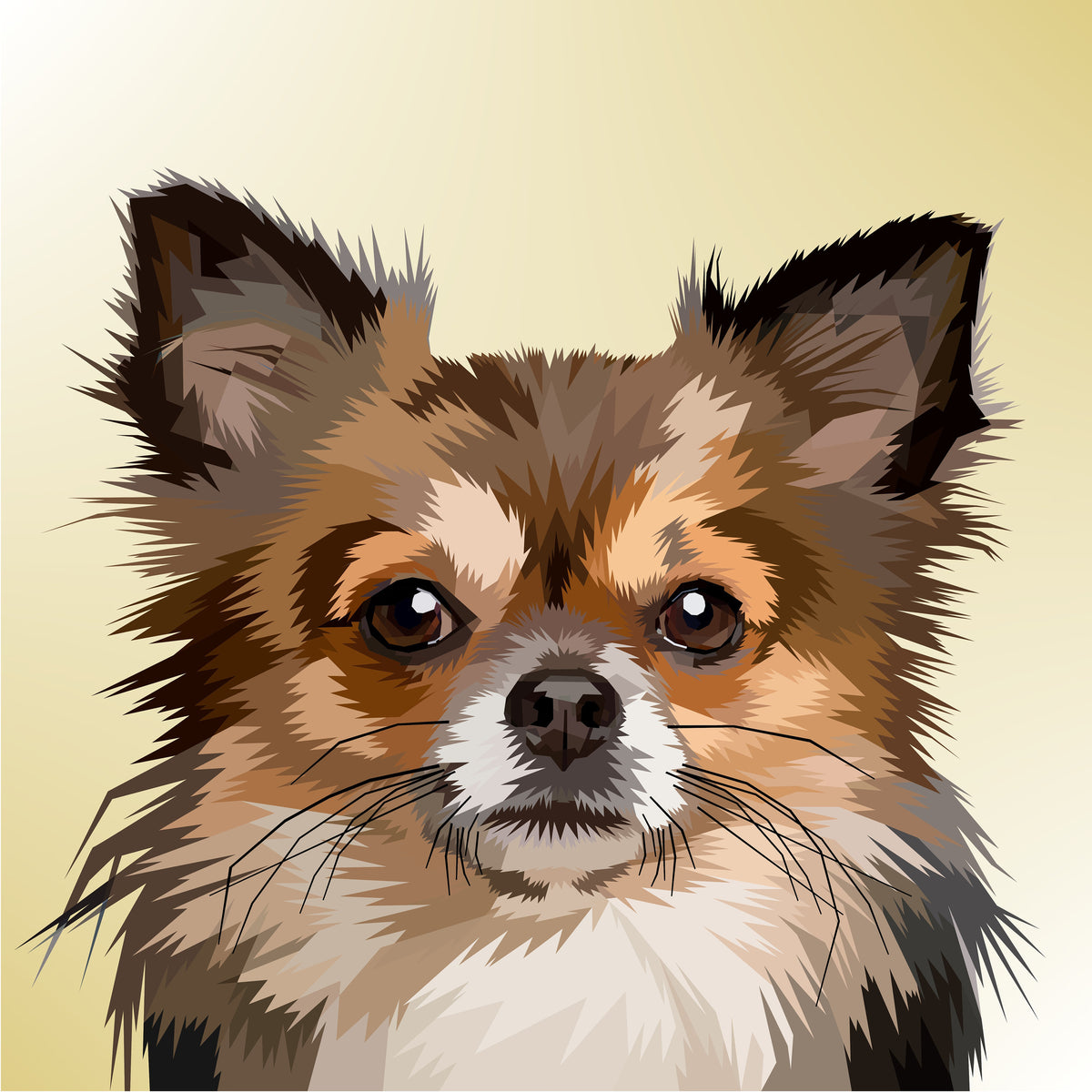 4-piece-aluminium-print-pop-art-dog-portrait