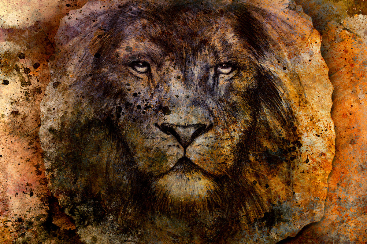 poster-print-portrait-of-a-lion-ii
