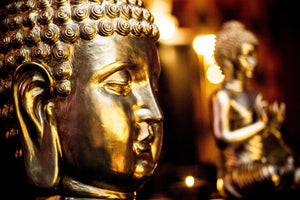 3-piece-aluminium-print-golden-buddhas