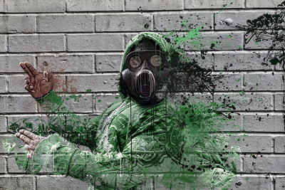 poster-print-graffiti-gas-mask