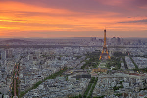 canvas-print-paris-skyline-at-sunset