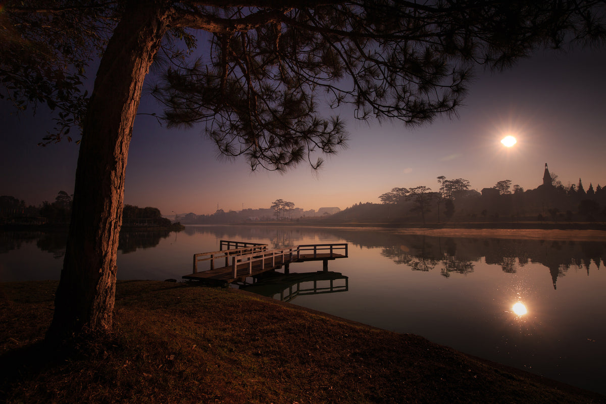acrylic-print-a-lake-at-the-forest