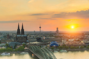 framedcanvas-print-skyline-cologne-at-sunset
