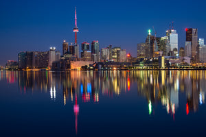 3-piece-aluminium-print-reflections-in-the-evening