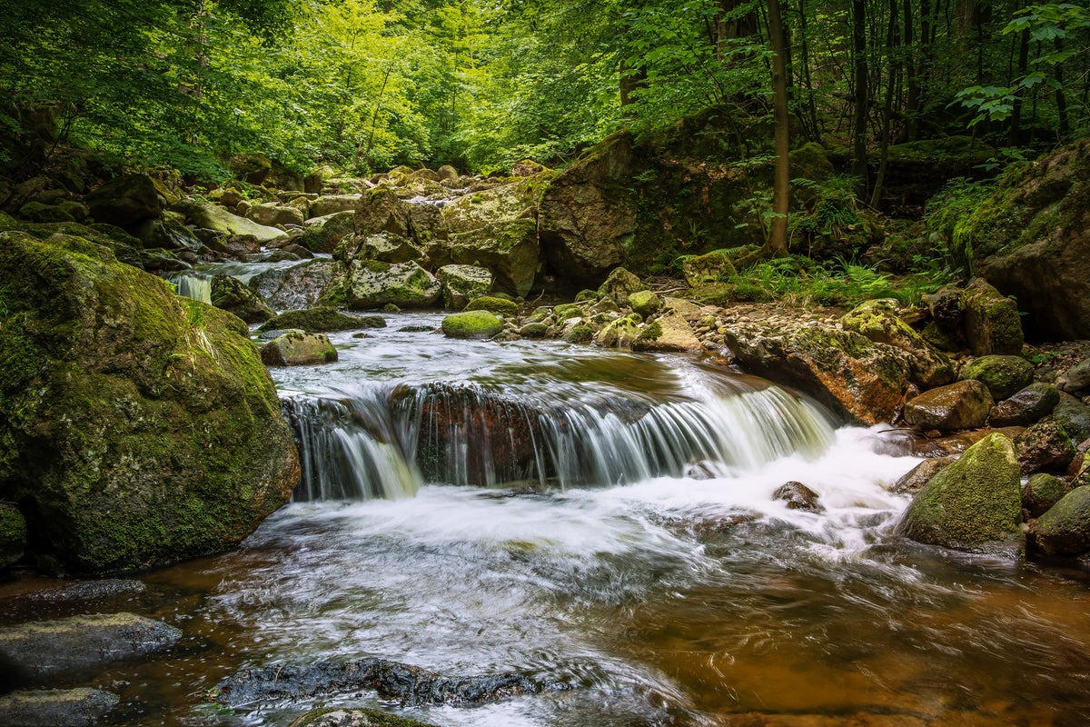 framedcanvas-print-relaxation-at-the-waterfall-ii