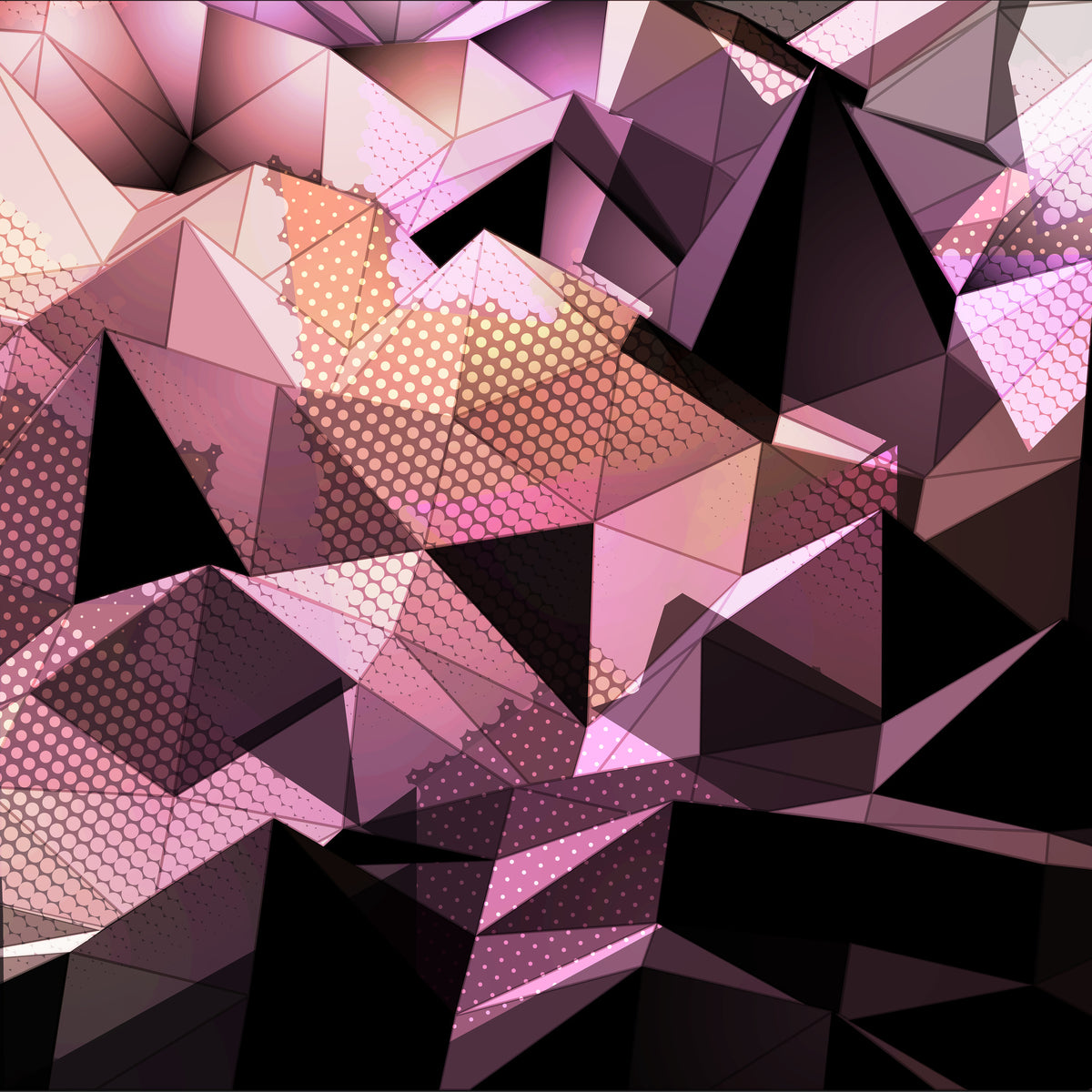4-piece-canvas-print-3d-crystal-structure