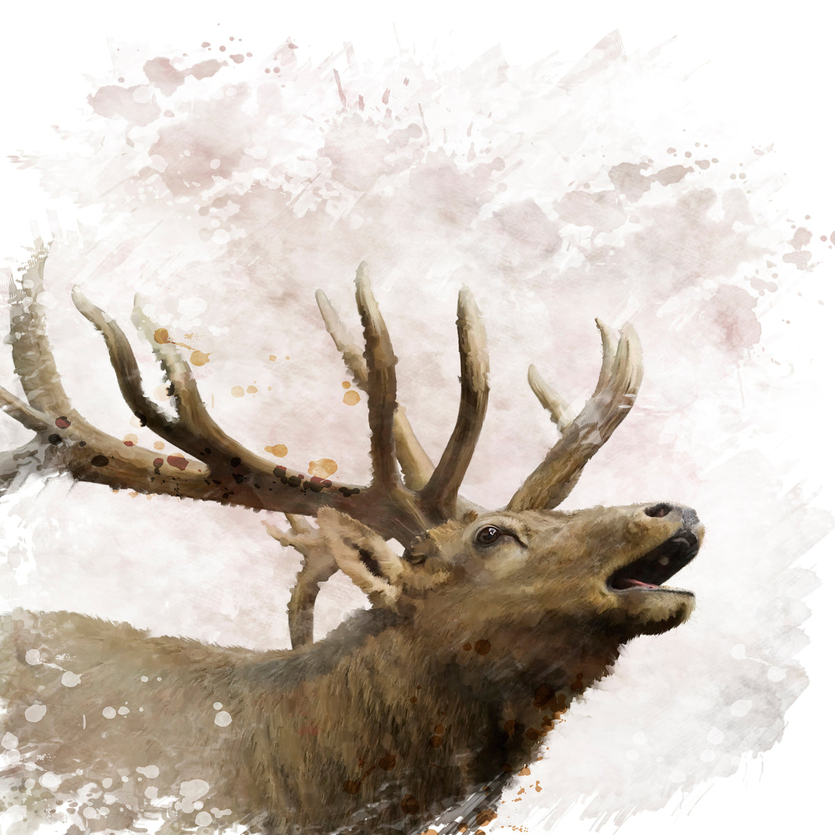 9-piece-acrylic-print-elk-painting
