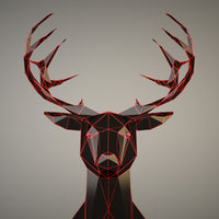 aluminium-print-antlers