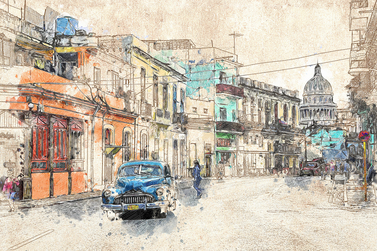 framedcanvas-print-painting-vintage-cuba