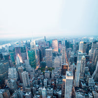 9-piece-aluminium-print-skyline-manhattan-at-dusk