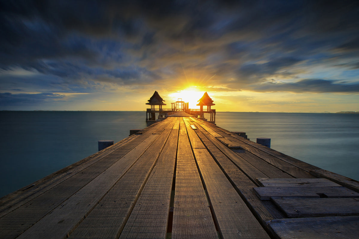 canvas-print-sunset-at-the-wooden-bridge