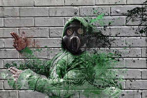 acrylic-print-graffiti-gas-mask