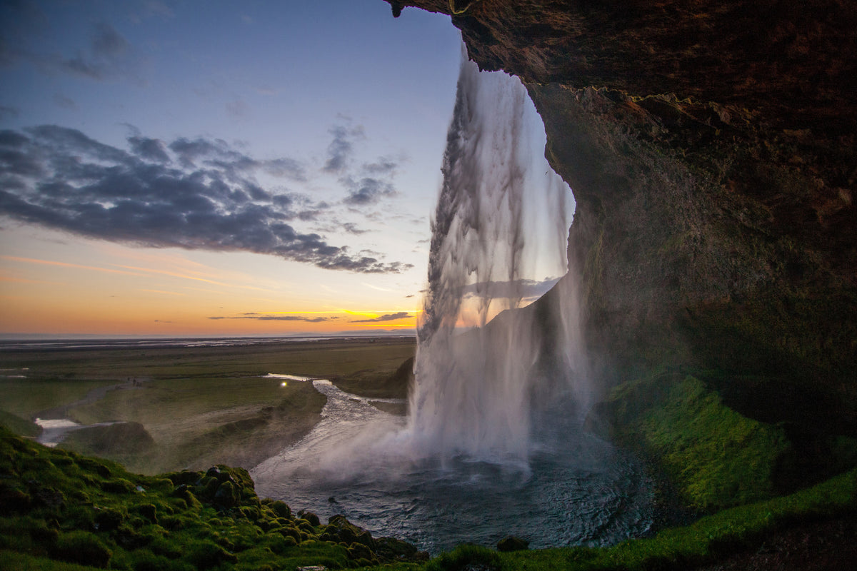 canvas-print-evening-mood-at-the-waterfall
