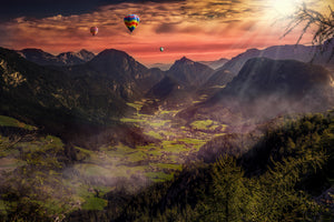 3-piece-acrylic-print-hot-air-balloons-in-the-sunset