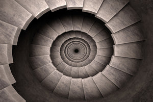 3-piece-acrylic-print-stone-spiral-staircase