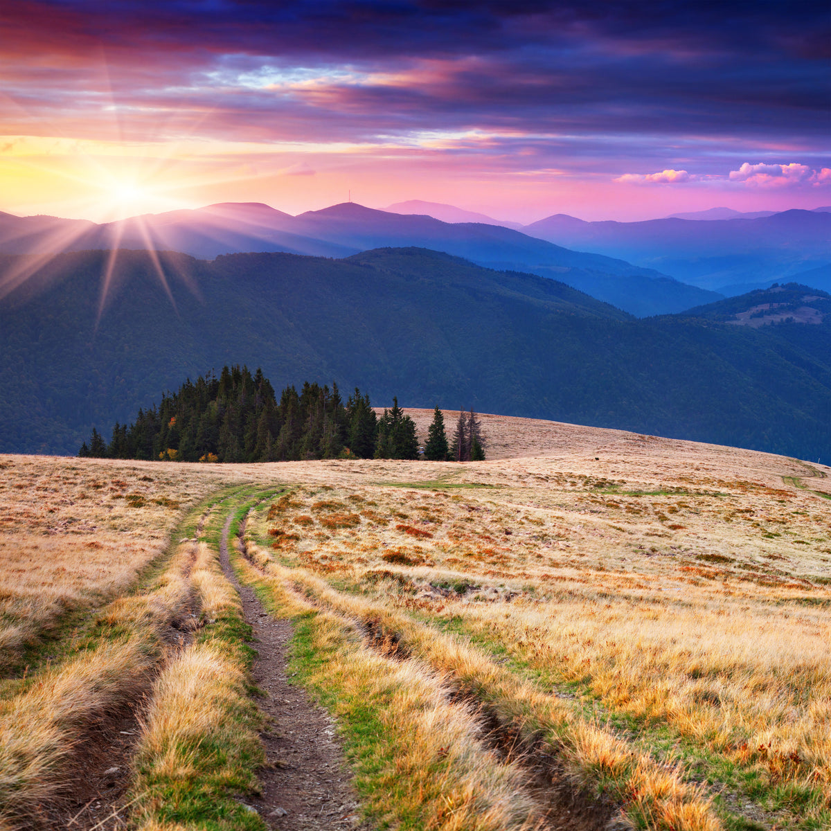 acrylic-print-sunset-in-the-mountain-scenery