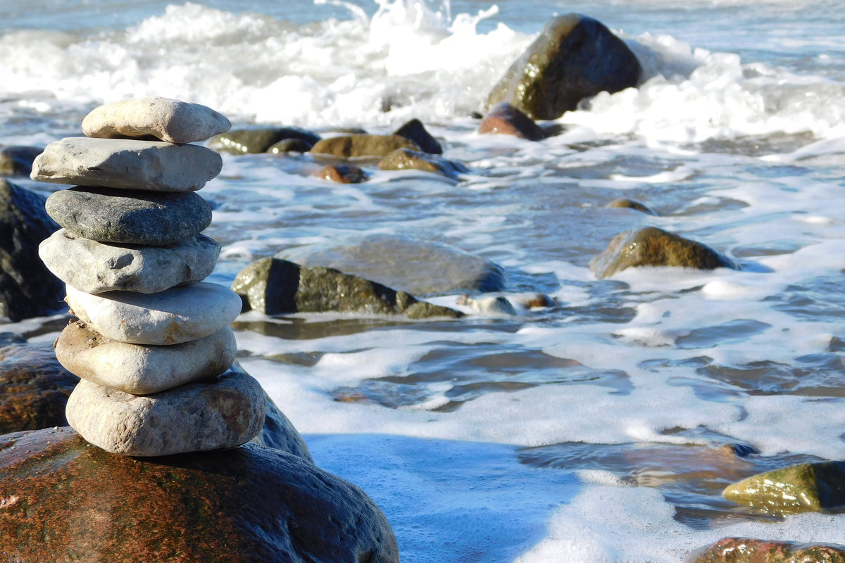 canvas-print-stone-pile-at-the-sea