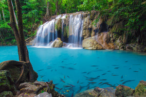 modern-3-piece-aluminium-print-nature-waterfall